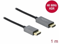 Delock Active DisplayPort 1.4 to HDMI Cable 4K 60 Hz (HDR) 1 m