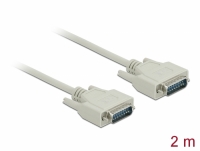 Delock Serial Cable Sub-D15 male to male 2 m