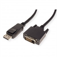 VALUE DisplayPort Cable, DP-DVI (24+1), M/M, black, 1.5 m