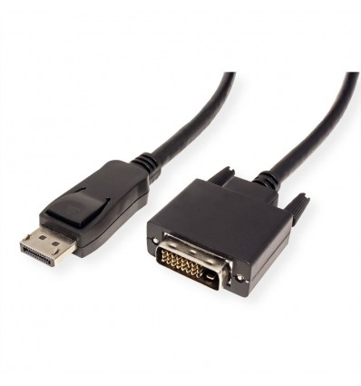 VALUE DisplayPort Cable, DP-DVI , M/M, black, 1.5 m
