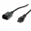 VALUE Power Cable IEC320/C14 Male - C5 Female, black, 1.8 m