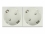 Delock Easy 45 Grounded Power Socket with a 45° arrangement 2-way extendable 45 x 45 mm 5 pieces