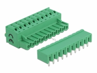 Delock Terminal block set for PCB 10 pin 5.08 mm pitch horizontal