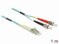 Delock Cable Optical Fibre LC to ST Multi-mode OM3 1 m