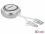 Delock USB 2.0 2 in 1 Retractable Cable Type-A to Micro-B and USB-C™ white / silver