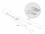 Delock USB 2.0 2 in 1 Retractable Cable Type-A to Micro-B and USB-C™ white / silver