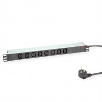 ROLINE 19" PDU for Cabinets 8 - 3600W, IEC320 C13 - German Type M, Aluminium, 2.0