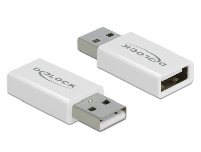 Delock USB 2.0 Adapter Type-A male to Type-A female Data Blocker