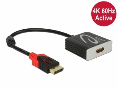 Delock Active DisplayPort 1.4 to HDMI Adapter 4K 60 Hz (HDR)