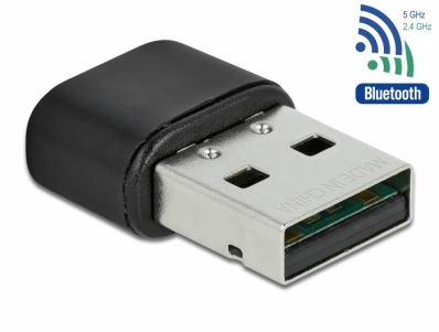 Delock Bluetooth 4.2 and Dualband WLAN ac/a/b/g/n 433 Mbps USB Adapter
