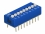 Delock DIP sliding switch 9-digit 2.54 mm pitch THT vertical blue 10 pieces