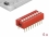 Delock DIP sliding switch 9-digit 2.54 mm pitch THT vertical red 5 pieces