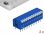 Delock DIP flip switch piano 12-digit 2.54 mm pitch THT vertical blue 2 pieces