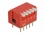 Delock DIP flip switch piano 5-digit 2.54 mm pitch THT vertical red 2 pieces