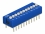 Delock DIP sliding switch 11-digit 2.54 mm pitch THT vertical blue 2 pieces