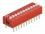 Delock DIP sliding switch 11-digit 2.54 mm pitch THT vertical red 2 pieces