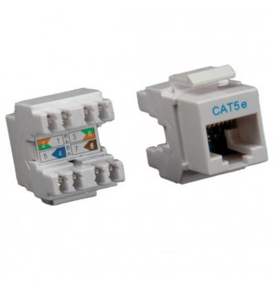 ROLINE Cat.5e Keystone Jack, RJ-45, unshielded light grey