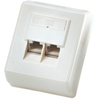 ROLINE Surface Mount Wall Jack, Cat.5e, unshielded white