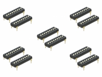 Delock DIP switch Tri-State 9-digit 2.54 mm pitch THT vertical black 10 pieces