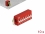 Delock DIP sliding switch 8-digit 2.54 mm pitch THT angled red 10 pieces
