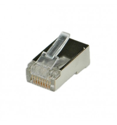 ROLINE Cat.5e Modular Plug, 8p8c, shielded, for Stranded Wire 10 pcs.