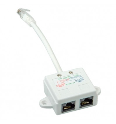 VALUE T-Adapter Cat.5e, unshielded, white