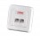 ROLINE Faceplate for Flush Mount Wall Jack white
