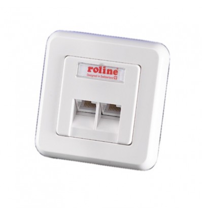 ROLINE Faceplate for Flush Mount Wall Jack white