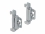Delock DIN Rail End Clamp Stainless Steel screwable 4 pieces