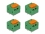 Delock Terminal block with push button for PCB 2 pin 5.08 mm pitch horizontal 4 pieces