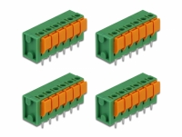 Delock Terminal block with push button for PCB 6 pin 5.08 mm pitch vertical 4 pieces