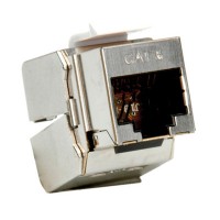 ROLINE Cat.6/Class E Keystone Jack, RJ-45, shielded, toolless silver