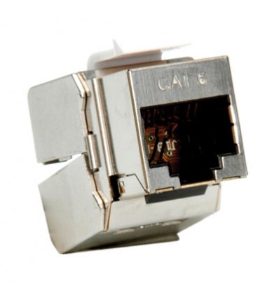 ROLINE Cat.6/Class E Keystone Jack, RJ-45, shielded, toolless silver