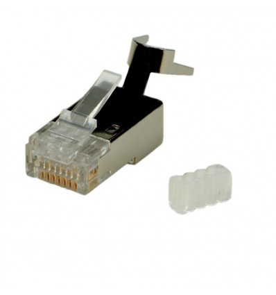 ROLINE Cat.6 Modular Plug, shielded, for Solid Wire 10 pcs.