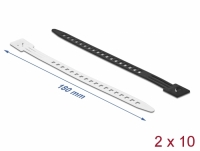 Delock Cable Tie ladder-shaped with fastening eyelet L 180 x W 9 mm reusable 20 pieces