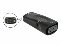 Delock Adapter HDMI-A female to VGA female 1080p with Audio