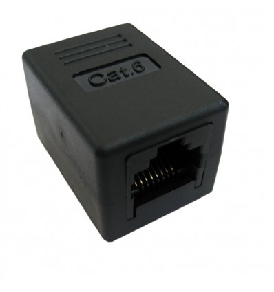 VALUE RJ-45 Modular Coupler, Cat.6, unshielded, black