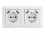 Delock 2-Way Wall Socket with 4 x USB Type-A Charging Port 2 x 2.8 A