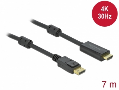 Delock Passive DisplayPort 1.2 to HDMI Cable 4K 30 Hz 7 m