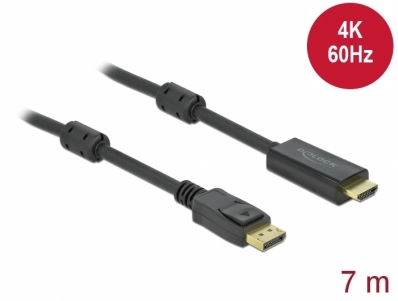 Delock Active DisplayPort 1.2 to HDMI Cable 4K 60 Hz 7 m