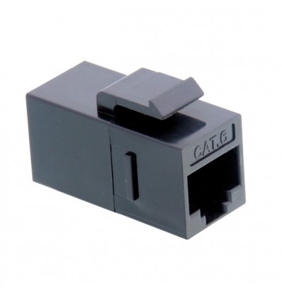 VALUE RJ-45 Keystone Modular Coupler, Cat.6, unshielded, black