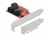 Delock 6 port SATA PCI Express x4 Card - Low Profile Form Factor