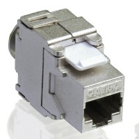 VALUE Cat.6a Keystone, RJ-45, shielded, toolless silver