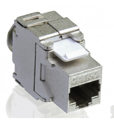 VALUE Cat.6a Keystone, RJ-45, shielded, toolless silver