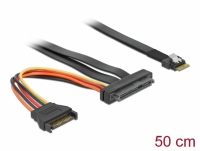 Delock Cable Slim SAS SFF-8654 4i > SAS SFF-8639 50 cm