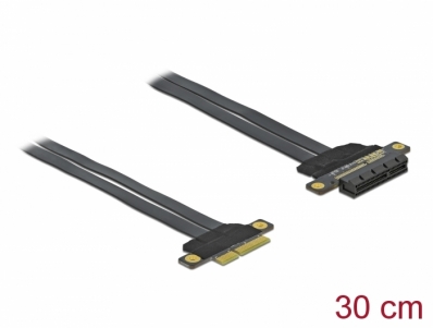 Delock Riser Card PCI Express x4 to x4 with flexible cable 30 cm