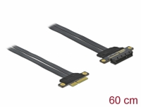 Delock Riser Card PCI Express x4 to x4 with flexible cable 60 cm