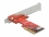 Delock PCI Express x4 Card to 1 x internal OCuLink SFF-8612 - Low Profile Form Factor