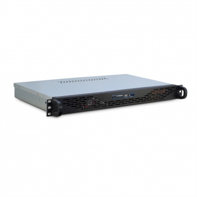 VALUE 19" Industrial Rack-Mount Server Chassis, 1UH, black