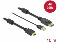 Delock HDMI to DisplayPort cable 4K 30 Hz 10 m